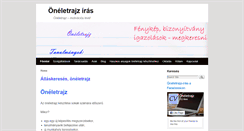 Desktop Screenshot of oneletrajz-iras.net